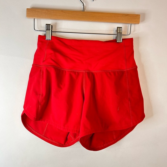 Lululemon Speed Up High-Rise Short 4" Dark Red Size 2 - Picture 2 of 3